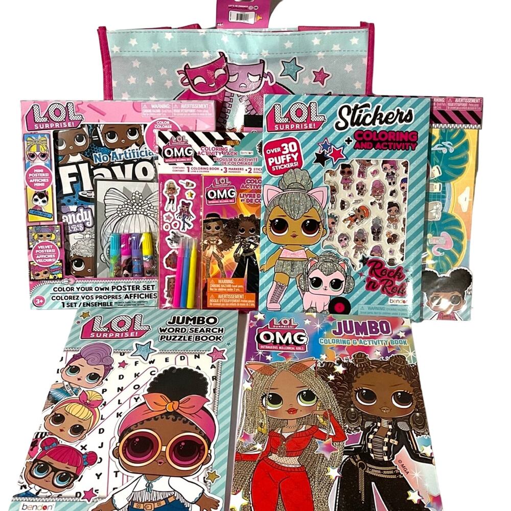 L.O.L. Surprise Coloring Books & Activity Bundle